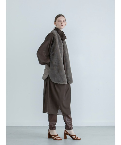 「enchainement」 長袖ワンピース フリー ベージュ レディース_画像8