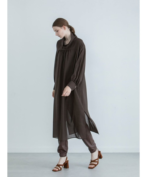 「enchainement」 長袖ワンピース フリー ベージュ レディース_画像9