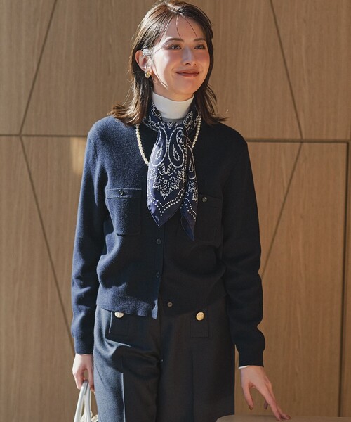 23区（ニジュウサンク） カーディガン 「滝沢眞規子さん着用」コットン