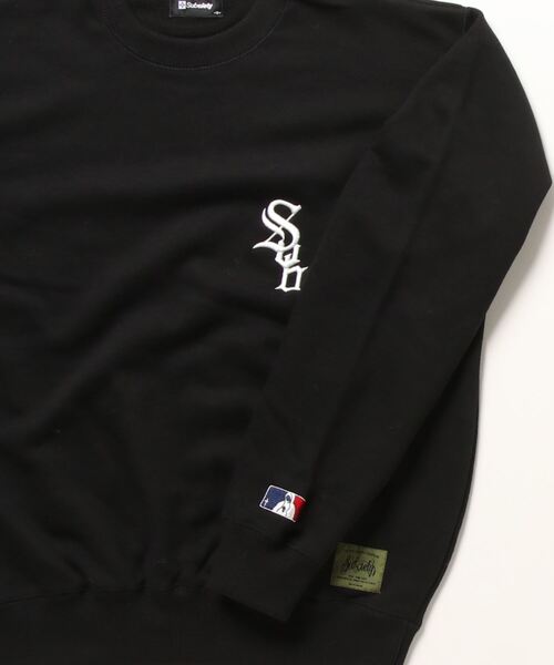 「Subciety」 スウェットカットソー X-LARGE グリーン メンズ_画像3