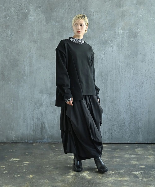 「funda mine」 スウェットカットソー FREE ホワイト レディース_画像3