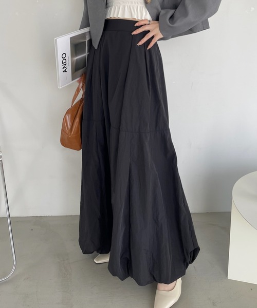 「Eclat one」 ロングスカート FREE アイボリー レディース_画像2