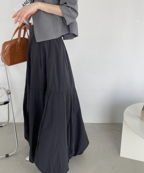 「Eclat one」 ロングスカート FREE アイボリー レディース_画像4