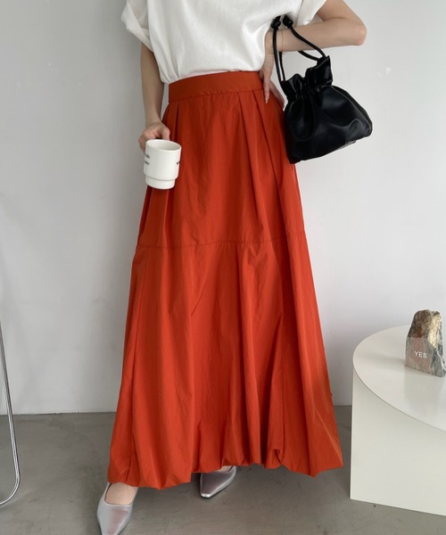 「Eclat one」 ロングスカート FREE アイボリー レディース_画像5