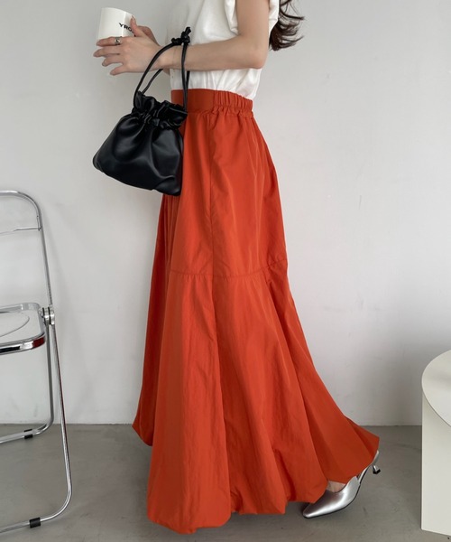 「Eclat one」 ロングスカート FREE アイボリー レディース_画像6