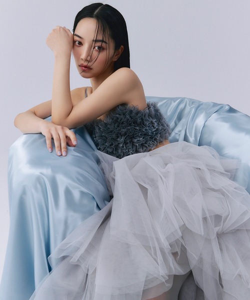 EIMY ISTOIRE（エイミーイストワール） フリルスカート F グレー系