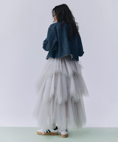 EIMY ISTOIRE（エイミーイストワール） フリルスカート F グレー系