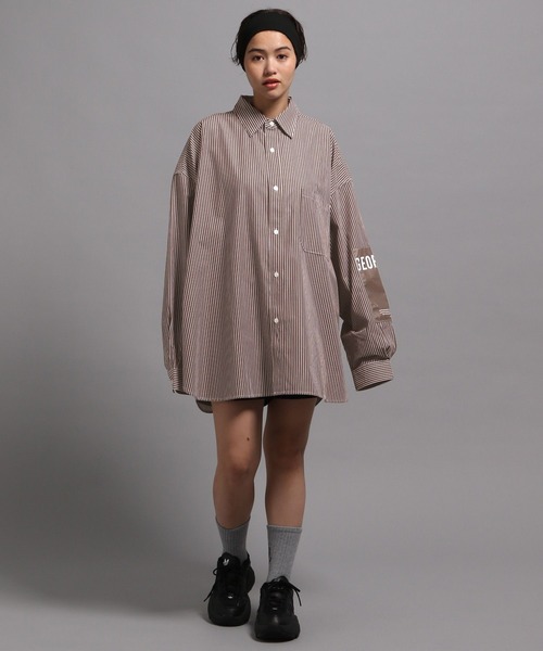 「GEORGE'S」 長袖シャツ LARGE ブルー メンズ_画像4
