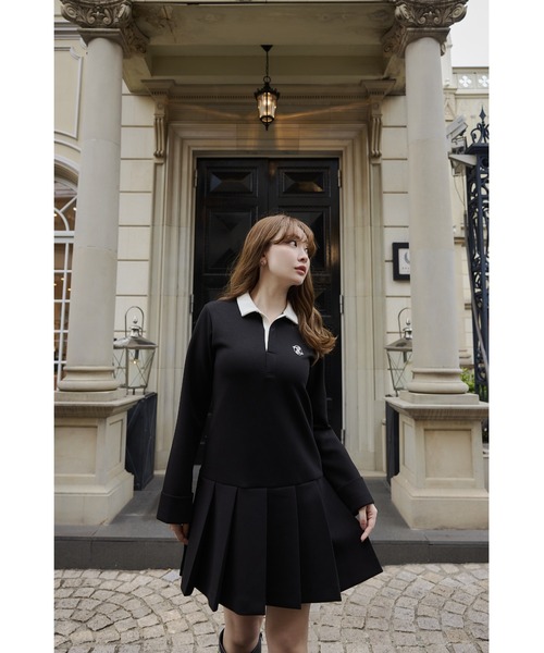 「Her lip to」 長袖ワンピース M ブラック レディース_画像5