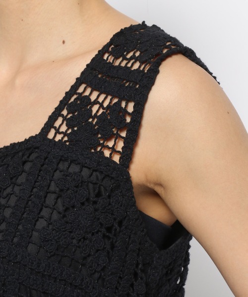 「mysty woman」 ニットワンピース FREE アイボリー レディース_画像9