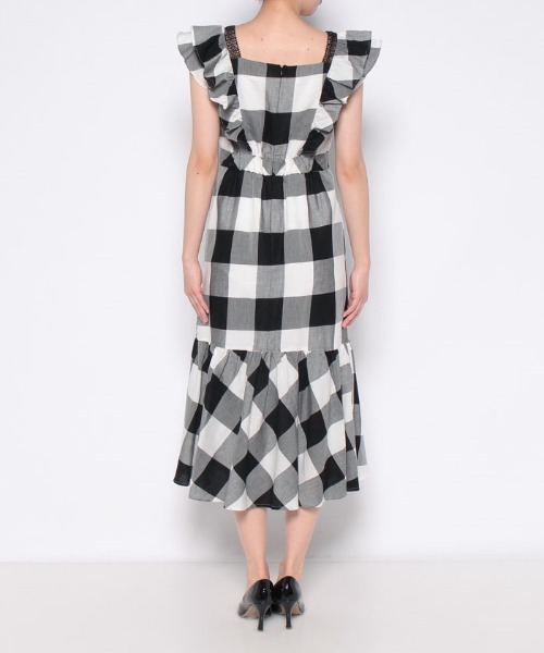 「LOULOU WILLOUGHBY」 ノースリーブワンピース 1 ブラック レディース_画像7