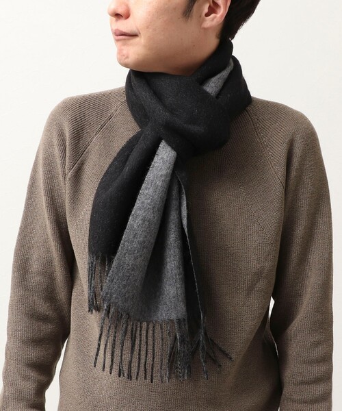 NOLLEY'S LIGHT（ノーリーズライト） マフラー カシミヤ混無地