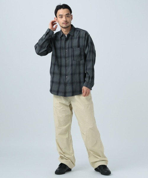 「BAYFLOW」 イージーパンツ LARGE カーキ メンズ_画像5