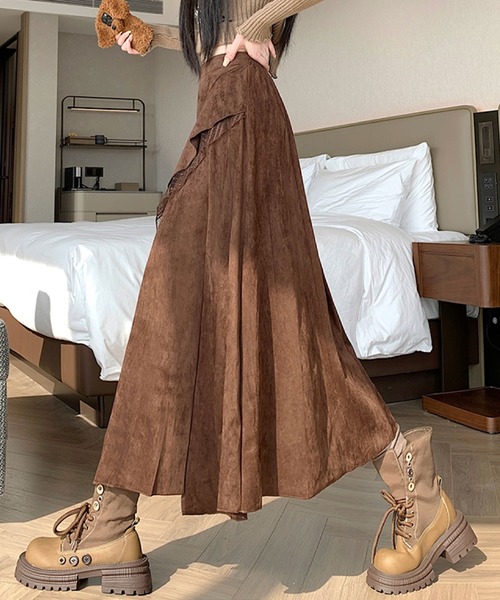 2ly2 スカート アシンメトリーフレアロングスカート : ZOZOTOWN Yahoo