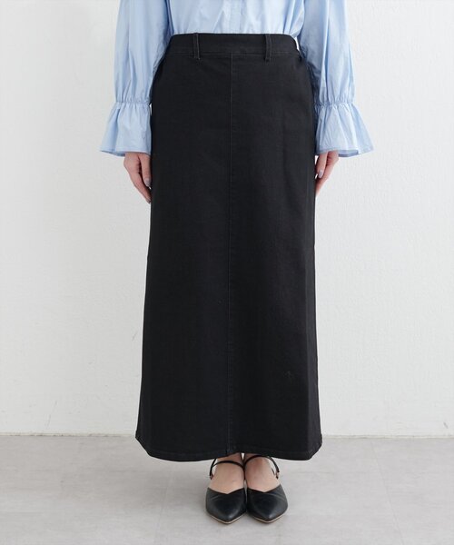 「natural couture」 デニムスカート FREE インディゴブルー レディース_画像6