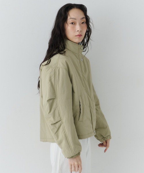 NUJOH ブルゾン アウター Minimal Stand Collar Blouson / ミニマル