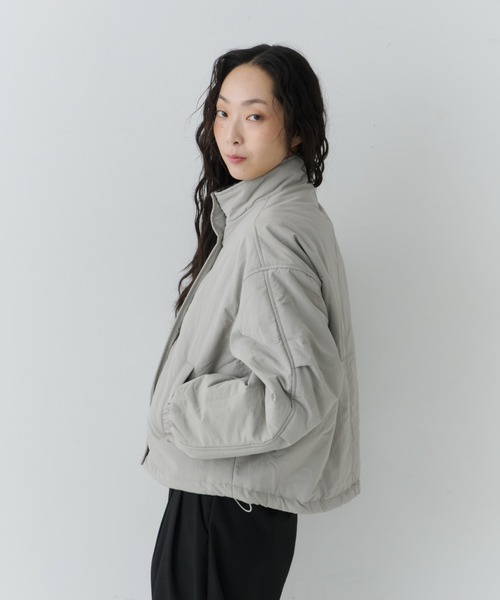 NUJOH ブルゾン アウター Minimal Stand Collar Blouson / ミニマル