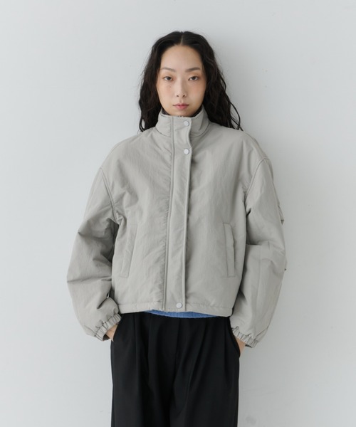 NUJOH ブルゾン アウター Minimal Stand Collar Blouson / ミニマル
