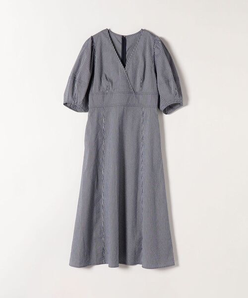 「SHIPS any」 半袖ワンピース ONE SIZE ネイビー レディースの画像