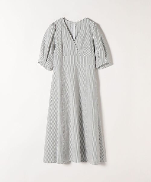 「SHIPS any」 半袖ワンピース ONE SIZE ネイビー レディースの画像