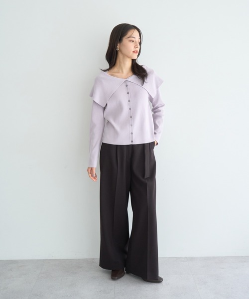 YECCA VECCA（イェッカヴェッカ） カーディガン 2wayオフショルカラー