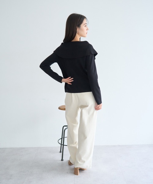 YECCA VECCA（イェッカヴェッカ） カーディガン 2wayオフショルカラー