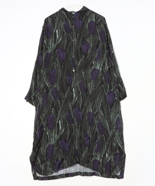 Plantation（プランテーション） シャツワンピース M size グリーン