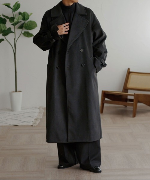 epnok チェスターコート LARGE チャコールグレー メンズ : ZOZOTOWN