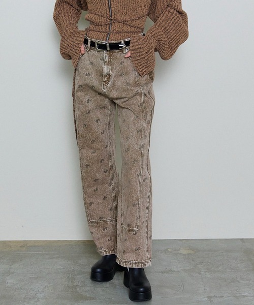 MAISON SPECIAL ズボン　パンツ　ブラウン系 MAISON SPECIAL（メゾンスペシャル） デニムパンツ 38 ブラウン