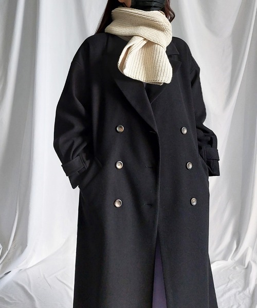 「me+em select」 チェスターコート MEDIUM チャコール レディース_画像2