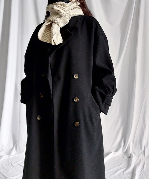 「me+em select」 チェスターコート MEDIUM チャコール レディース_画像3