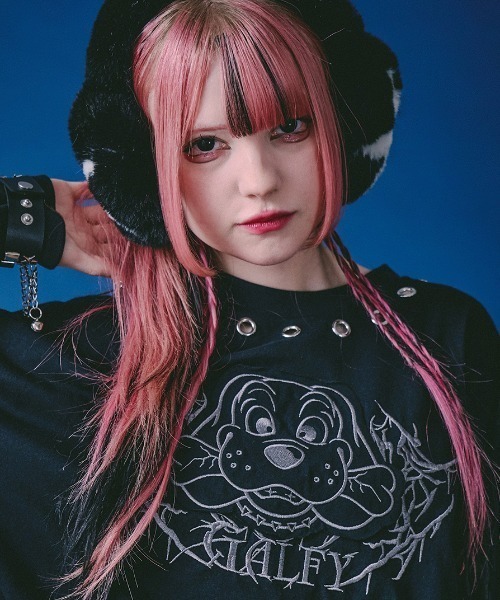 GALFY（ガルフィー） tシャツ 「GALFY」穴あきPUNCH ロンTEE