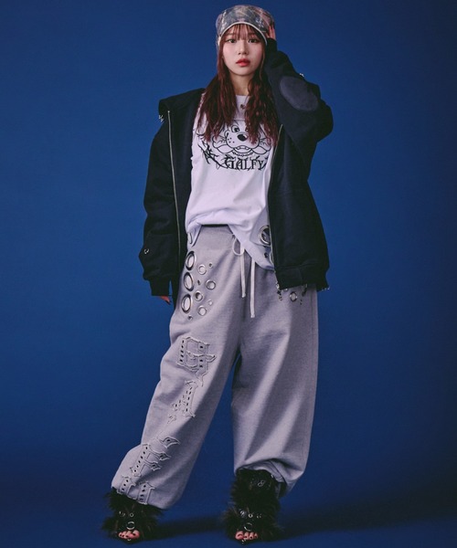GALFY（ガルフィー） tシャツ 「GALFY」穴あきPUNCH ロンTEE