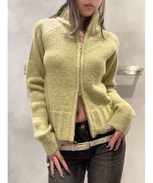ラグアジェム　laguagem ニット LAGUA GEM | ZIP SIDE EYELET ニット (ニット ) |SHEL'TTER WEBSTORE