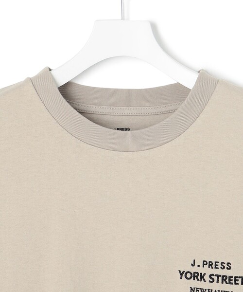 「J.PRESS YORK STREET」 半袖Tシャツ LARGE ブルー メンズ_画像3