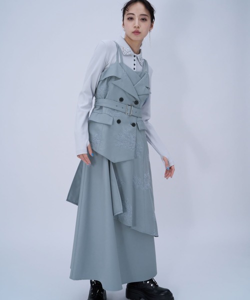 HARE（ハレ） ジャンパースカート Flowerシシュウジャンスカ(HARE