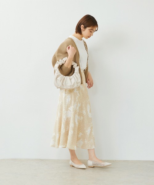 「menue」 フラットパンプス 24.5cm アイボリー レディース_画像6