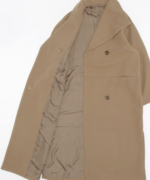 「wee9s」 チェスターコート FREE ベージュ レディース_画像3