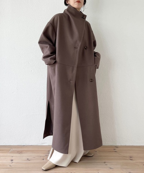 「wee9s」 チェスターコート FREE ベージュ レディース_画像6