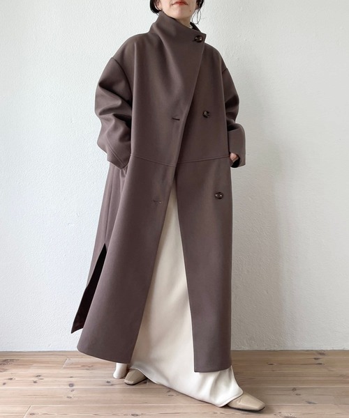 「wee9s」 チェスターコート FREE ベージュ レディース_画像8