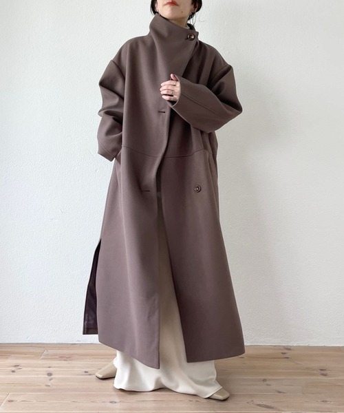 「wee9s」 チェスターコート FREE ベージュ レディース_画像9