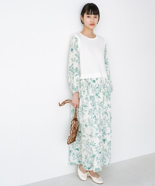 「ANNA LUNA」 ドッキングワンピース MEDIUM ホワイト レディース_画像2