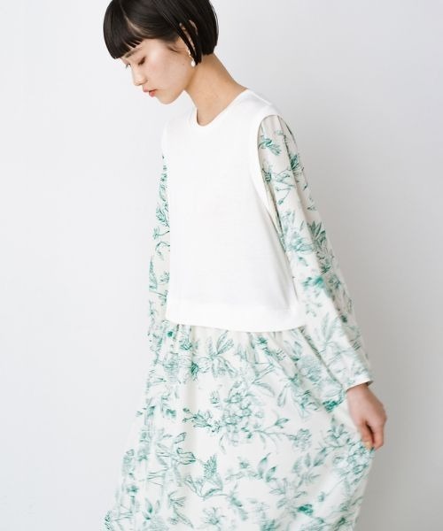 「ANNA LUNA」 ドッキングワンピース MEDIUM ホワイト レディース_画像3