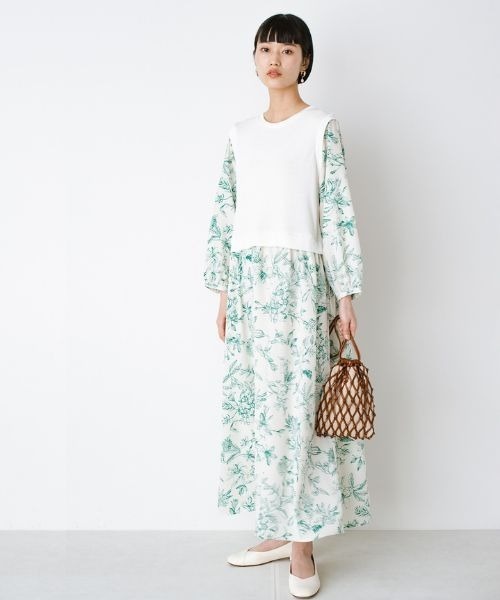 「ANNA LUNA」 ドッキングワンピース MEDIUM ホワイト レディース_画像6