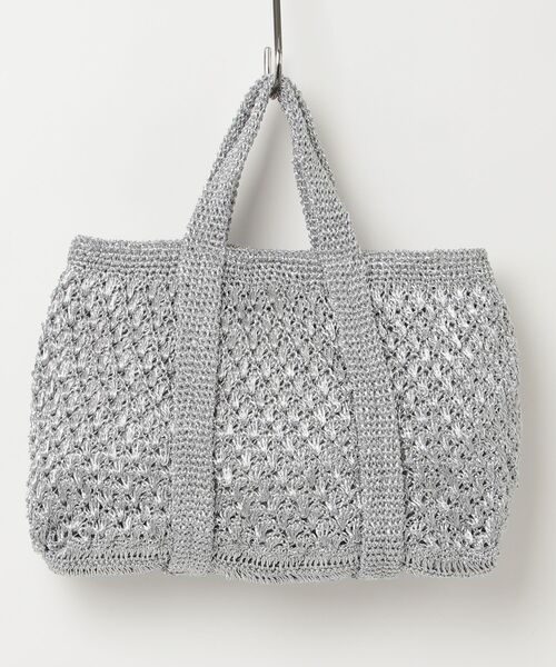 「NE QUITTEZ PAS!」 ハンドバッグ - シルバー レディース_画像2