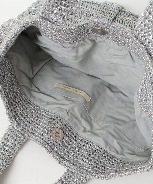 「NE QUITTEZ PAS!」 ハンドバッグ - シルバー レディース_画像4