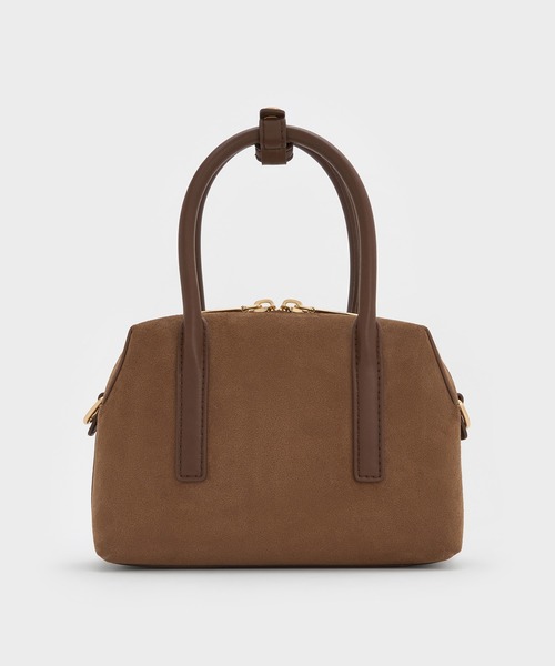 CHARLES & KEITH」 2WAYバッグ S モカ レディース CHARLES & KEITH 