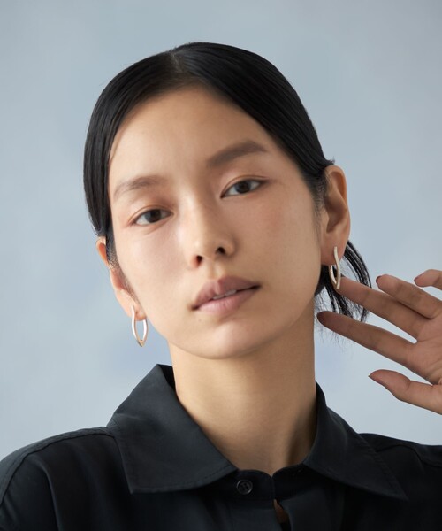 ピアス 「ラップピアス」 リーフ レディースの画像
