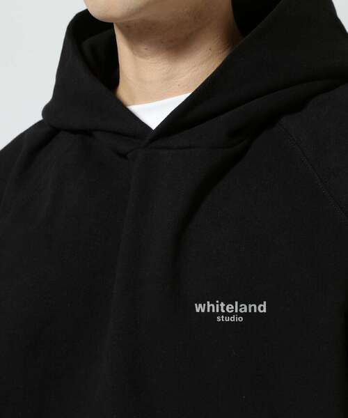 「WHITELAND」 プルオーバーパーカー F ブラック メンズ_画像6
