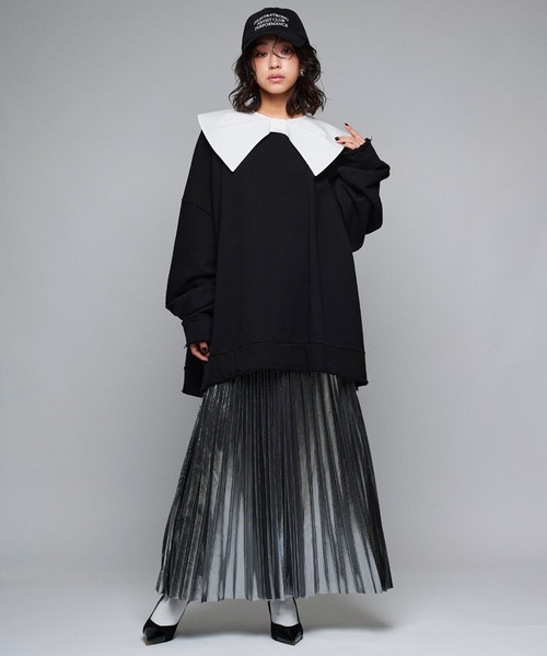 「Narcissus」 プリーツスカート FREE ゴールド レディース_画像3